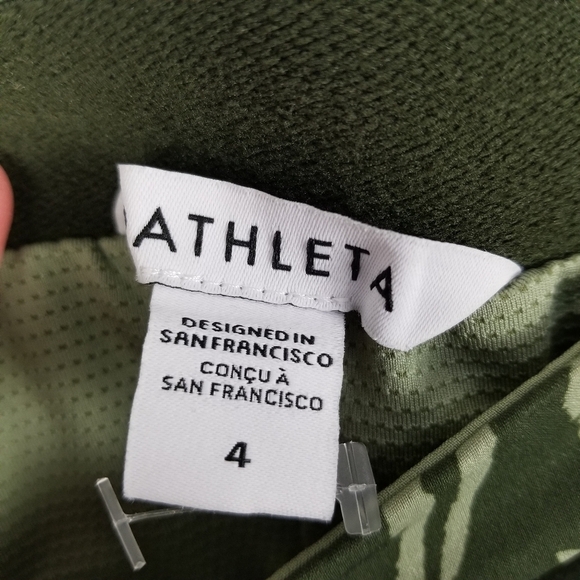 Athleta Womens Vienna Cargo Skort Size 4 Green Built in Shorts Active Print - Picture 3 of 7